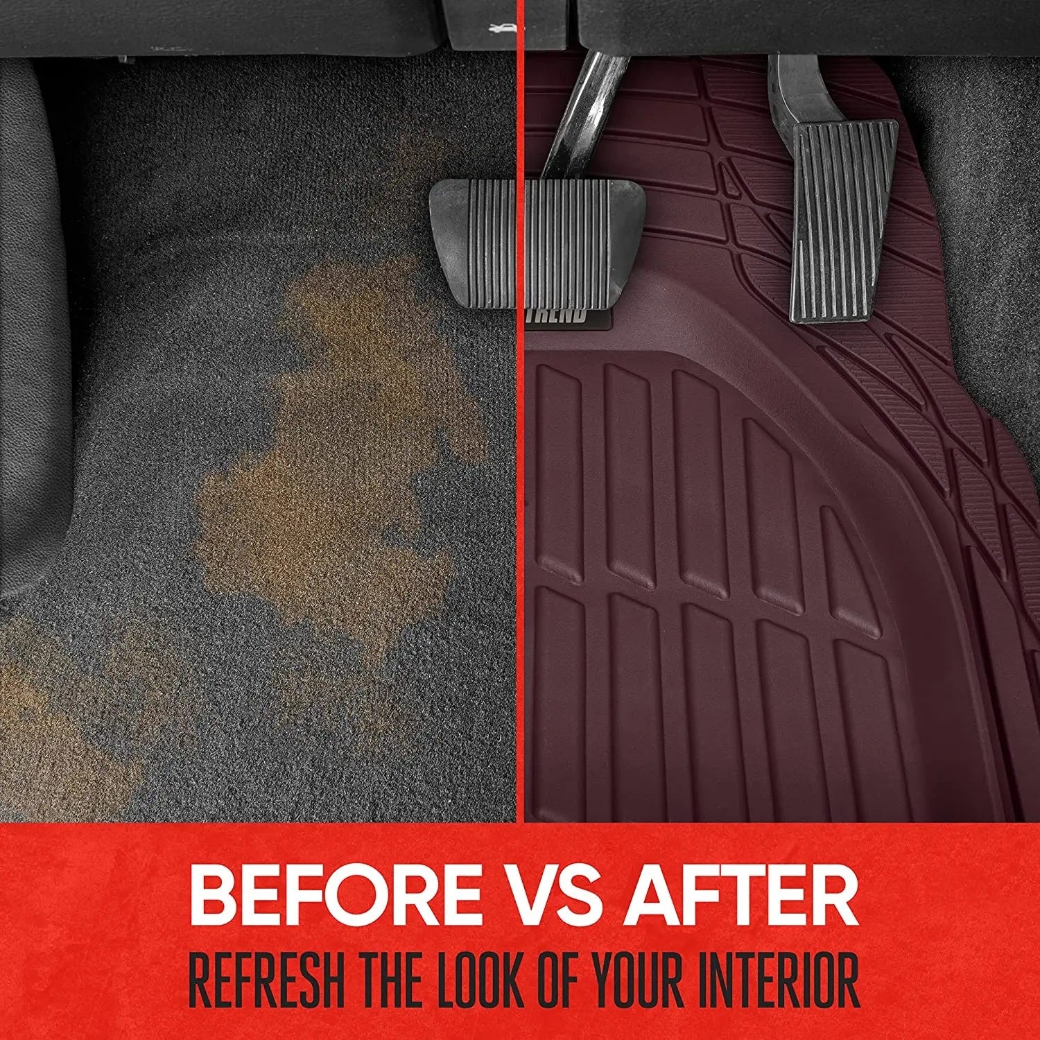 Caradmire™ Universal Trim-to-Fit Car Floor Mats